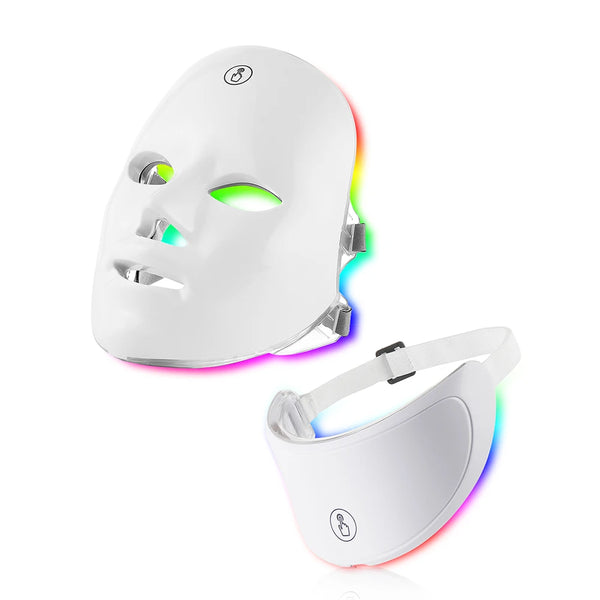 7-Color LED Beauty Mask for Face & Neck – Anti-Aging, Lifting & Brightening Light Therapy